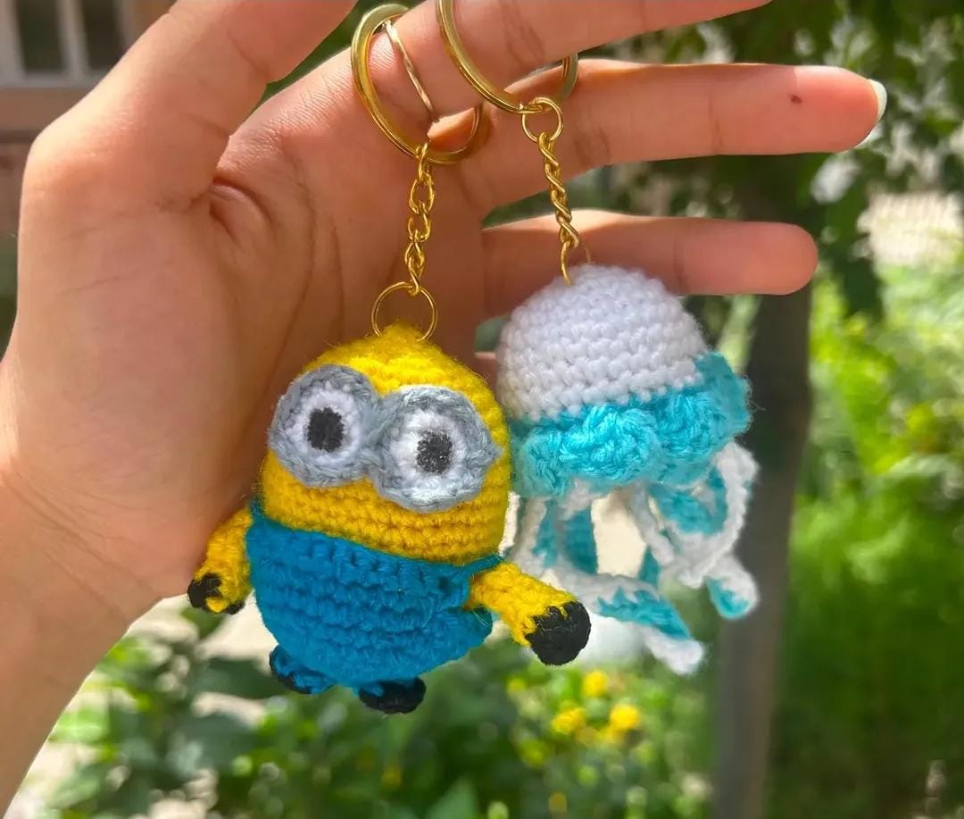 Jellyfish Keychain